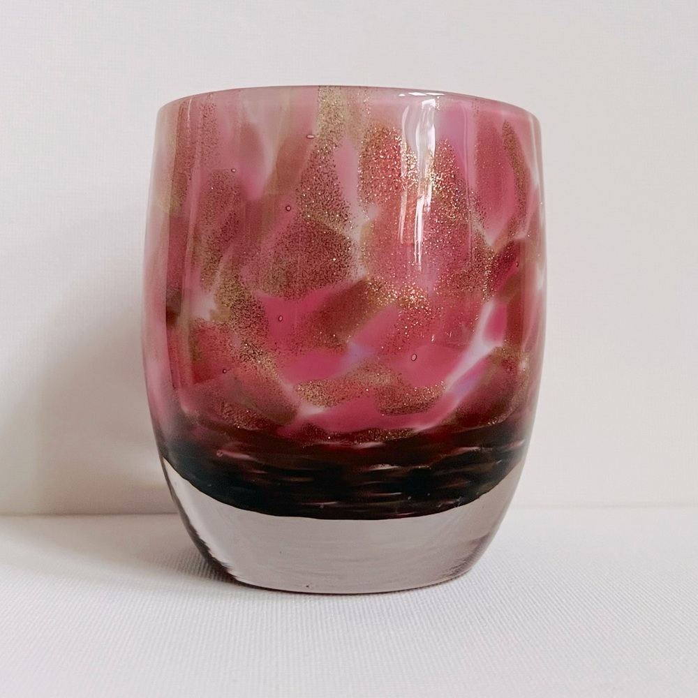 Glassybaby, handblown glass candle holder, “evenstar”.